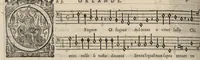 An illustration from Bassus. Continuation du mellange d'Orlande de Lassus. A 3. 4. 5. 6. & dix parties. (1584)