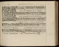 An illustration from Quinta pars. Continuation du mellange d'Orlande de Lassus. A 3. 4. 5. 6. & dix parties. (1584)