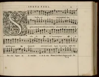 An illustration from Quinta pars. Continuation du mellange d'Orlande de Lassus. A 3. 4. 5. 6. & dix parties. (1584)