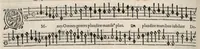 An illustration from Meslanges de la musique de Clau. Le Jeune a 4. 5. 6. 8. & 10. parties. Superius. (1587)