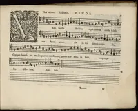 Picture 24 of 25 from Meslanges de la musique de Clau. Le Jeune a 4. 5. 6. 8. & 10. parties. Tenor (1587), leaf 108