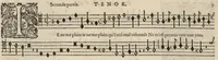 An illustration from Meslanges de la musique de Clau. Le Jeune a 4. 5. 6. 8. & 10. parties. Tenor (1587)