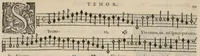 An illustration from Meslanges de la musique de Clau. Le Jeune a 4. 5. 6. 8. & 10. parties. Tenor (1587)