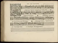 An illustration from Meslanges de la musique de Clau. Le Jeune a 4. 5. 6. 8. & 10. parties. Tenor (1587)