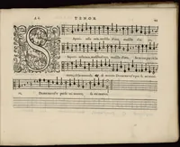 An illustration from Meslanges de la musique de Clau. Le Jeune a 4. 5. 6. 8. & 10. parties. Tenor (1587)