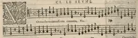An illustration from Meslanges de la musique de Clau. Le Jeune a 4. 5. 6. 8. & 10. parties. Bassus. (1587)