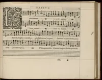 Picture 11 of 23 from Meslanges de la musique de Clau. Le Jeune a 4. 5. 6. 8. & 10. parties. Bassus. (1587), leaf 40