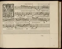Picture 15 of 23 from Meslanges de la musique de Clau. Le Jeune a 4. 5. 6. 8. & 10. parties. Bassus. (1587), leaf 76