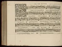 An illustration from Meslanges de la musique de Clau. Le Jeune a 4. 5. 6. 8. & 10. parties. Quinta pars. (1587)