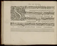 An illustration from Meslanges de la musique de Clau. Le Jeune a 4. 5. 6. 8. & 10. parties. Sexta pars. (1587)