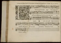Picture 1 of 2 from Dessus. Le printemps de Claud. Le Jeune, natif de Valentienne, compositeur de la musique de la chambre du Roy. A deux. 3. 4. 5. 6 et 8 parties. (1603), leaf 35