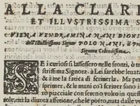 An illustration from Corona delle nobili et virtuose donne, libro primo-quarto... (1596)