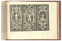An illustration from Gioiello della corona per le nobili et virtuose donneLibro quarto nel qual si dimostra in varii dissegni tutte le sorti di mostre di punti tagliati, punti in aria, puntireticello... Nuovamente posto in luce. (1601)