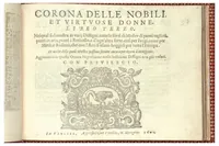 An illustration from Corona delle nobili et virtuose donne. Libro Terzo (1601)
