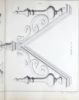 An illustration from Vieille Montagne : album d'objets d'art et d'ornementation architecturale : V.M. 1875. (1875)