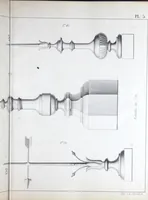 An illustration from Vieille Montagne : album d'objets d'art et d'ornementation architecturale : V.M. 1875. (1875)