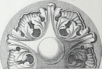 An illustration from Vieille Montagne : album d'objets d'art et d'ornementation architecturale : V.M. 1875. (1875)