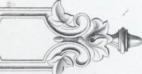 An illustration from Vieille Montagne : album d'objets d'art et d'ornementation architecturale : V.M. 1875. (1875)