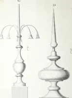 An illustration from Vieille Montagne : album d'objets d'art et d'ornementation architecturale : V.M. 1875. (1875)