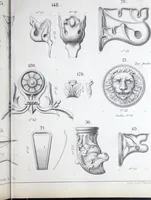 An illustration from Vieille Montagne : album d'objets d'art et d'ornementation architecturale : V.M. 1875. (1875)