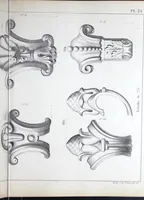 An illustration from Vieille Montagne : album d'objets d'art et d'ornementation architecturale : V.M. 1875. (1875)