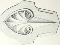 An illustration from Vieille Montagne : album d'objets d'art et d'ornementation architecturale : V.M. 1875. (1875)