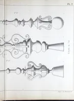 An illustration from Vieille Montagne : album d'objets d'art et d'ornementation architecturale : V.M. 1875. (1875)