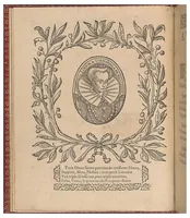 An illustration from Les singvliers et novveavx pourtraicts, du seigneur Federic Vinciolo Venitien, pour toutes sortes d'ouurages de lingerie. Dediela Royne: Derechef et povr la cinquiesme fois augmentez, outre le reseau premierle point couppé lacis de plusieurs beaux differents pourtraits de reseau de point compté, auec le nombre des mailles, choses non encore veuë ny inuentee (1588)