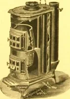An illustration from Warming and ventilation for public buildings, schools, halls, stores, dwellings, etc., etc. : with a description of the Hess "pure air" furnaces, heaters, cooking stoves, ovens, fire-places; &c. : manufactured by the Hess Stove Works, Geo. H. Hess Co'y, proprietors ... (1887)