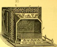 An illustration from Warming and ventilation for public buildings, schools, halls, stores, dwellings, etc., etc. : with a description of the Hess "pure air" furnaces, heaters, cooking stoves, ovens, fire-places; &c. : manufactured by the Hess Stove Works, Geo. H. Hess Co'y, proprietors ... (1887)