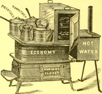 An illustration from Warming and ventilation for public buildings, schools, halls, stores, dwellings, etc., etc. : with a description of the Hess "pure air" furnaces, heaters, cooking stoves, ovens, fire-places; &c. : manufactured by the Hess Stove Works, Geo. H. Hess Co'y, proprietors ... (1887)