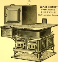 An illustration from Warming and ventilation for public buildings, schools, halls, stores, dwellings, etc., etc. : with a description of the Hess "pure air" furnaces, heaters, cooking stoves, ovens, fire-places; &c. : manufactured by the Hess Stove Works, Geo. H. Hess Co'y, proprietors ... (1887)