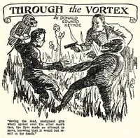 An illustration from Weird Tales, Vol. 8, No. 1 (July 1926) (1926)
