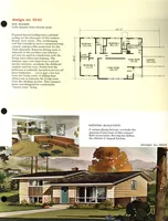 An illustration from 12 family planned homes: unusual plans for modern living, 3 and 4 bedrooms (1961)