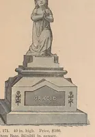 Picture 8 of 12 from White bronze monuments, statuary, portrait medallions, busts, statues, and ornamental art work : for cemeteries, public and private grounds and buildings (1882), leaf 63