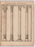 An illustration from Modell- und Masterbuch für Bau- und Möbel-Tischler : Enthaltend eine reichhaltige Sammlung geschmackvoller Abbildungen aller in der bürgerlichen und schönen Baukunst vorkommenden Gegenstände, als: Thüren, Fenster, Fensterladen, Thore, Treppen in Grund - und Profilrisssen, sowie der neuesten, elegantesten Londoner, Pariser, Wiener und Berliner Möbeln mit Grund-, Auf- und Profilrissen, besonders Secretairs oder Schreibschränke, Eck-, Porzellan-, Glas-, Wäsch- und Kleiderschränke, Commoden, Sopha's, alle Arten Stühle und Tische, Spiegel, Trumeaux, Consoles, Bettsponden, Wiegen, Waschtische, Uhrgehäuse etc. und aller übrigen Gegenstände, welche bei der Tischlerprofession vorkommen / Herausgegeben von Marius Wolfer (1829)
