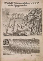 An illustration from Wunderbarliche, doch warhafftige Erklärung von der Gelegenheit vnd Sitten der Wilden in Virginia ... (1590)