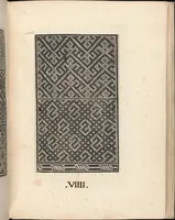 Picture 8 of 17 from Esemplario di lavori, dove le tenere fanciullealtre donne nobile potranno facilmente imparare il modoordine di lavorare, cusire, raccamare,finalmente far tutte quelle gentilezzelodevoli opere, le quali po' fare una donna virtuosa con laco [!] in mano, con li suoi compassi, misure. (1529), leaf 15