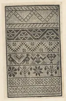 An illustration from Esemplario di lavori, dove le tenere fanciullealtre donne nobile potranno facilmente imparare il modoordine di lavorare, cusire, raccamare,finalmente far tutte quelle gentilezzelodevoli opere, le quali po' fare una donna virtuosa con laco [!] in mano, con li suoi compassi, misure. (1529)