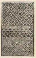 An illustration from Esemplario di lavori, dove le tenere fanciullealtre donne nobile potranno facilmente imparare il modoordine di lavorare, cusire, raccamare,finalmente far tutte quelle gentilezzelodevoli opere, le quali po' fare una donna virtuosa con laco [!] in mano, con li suoi compassi, misure. (1529)