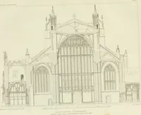 An illustration from The history and antiquities of the abbey and cathedral church of Gloucester : illustrated by a series of engravings of views, elevations, plans, and details of that edifice, with biographical anecdotes of eminent persons connected with the establishment (1829)