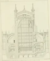An illustration from The history and antiquities of the abbey and cathedral church of Gloucester : illustrated by a series of engravings of views, elevations, plans, and details of that edifice, with biographical anecdotes of eminent persons connected with the establishment (1829)