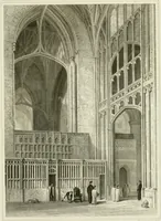 Picture 20 of 28 from The history and antiquities of the abbey and cathedral church of Gloucester : illustrated by a series of engravings of views, elevations, plans, and details of that edifice, with biographical anecdotes of eminent persons connected with the establishment (1829), leaf 42