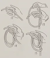 An illustration from Abbott's encyclopedia of rope tricks (1900)