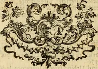 An illustration from Abcedario pittorico : nel quale compendiosamente sono descritte le patrie, i maestri, ed i tempi, ne' quali fiorirono circa quattro mila professori di pittura, di scultura, e d'architettura : diviso in tre parti ... (1704)