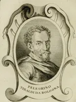 An illustration from Abrégé de la vie des plus fameux peintres, avec leurs portraits gravés en taille-douce, les indications de leurs principaux ouvrages, quelques réflexions sur leurs caractères, et la maniere de connoître les desseins et les tableaux des grands maîtres (1762)