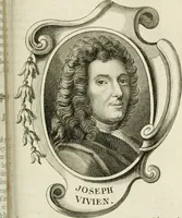 An illustration from Abrégé de la vie des plus fameux peintres, avec leurs portraits gravés en taille-douce, les indications de leurs principaux ouvrages, quelques réflexions sur leurs caractères, et la maniere de connoître les desseins et les tableaux des grands maîtres (1762)