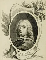 An illustration from Abrégé de la vie des plus fameux peintres, avec leurs portraits gravés en taille-douce, les indications de leurs principaux ouvrages, quelques réflexions sur leurs caractères, et la maniere de connoître les desseins et les tableaux des grands maîtres (1762)