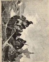 An illustration from Aboard the Mavis : it is told in this book how five boys and five girls cruise in the schooner "Mavis" about the east end of Long Island, and how, in (1880)