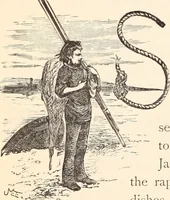 Picture 12 of 76 from Aboard the Mavis : it is told in this book how five boys and five girls cruise in the schooner "Mavis" about the east end of Long Island, and how, in (1880), leaf 35